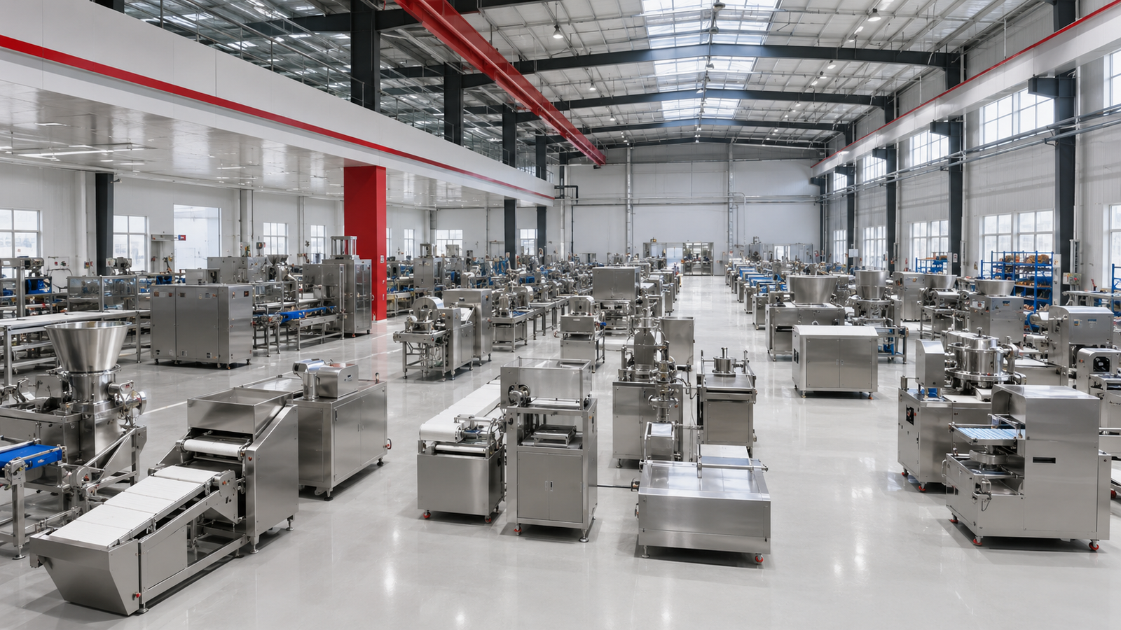 Yuerui Machinery modern food processing machinery workshop