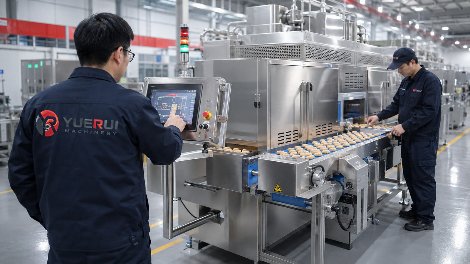 Food processing machinery testing and quality inspection