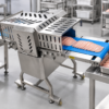 Commercial Fresh Meat Slicer in a commercial processing environment