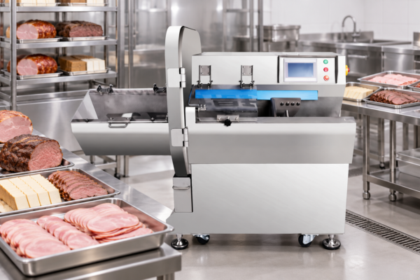 Deli Meat Slicer in a commercial processing environment