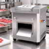 Meat Slicer Machine in a commercial processing environment Meat Slicer Machine in a commercial processing environment