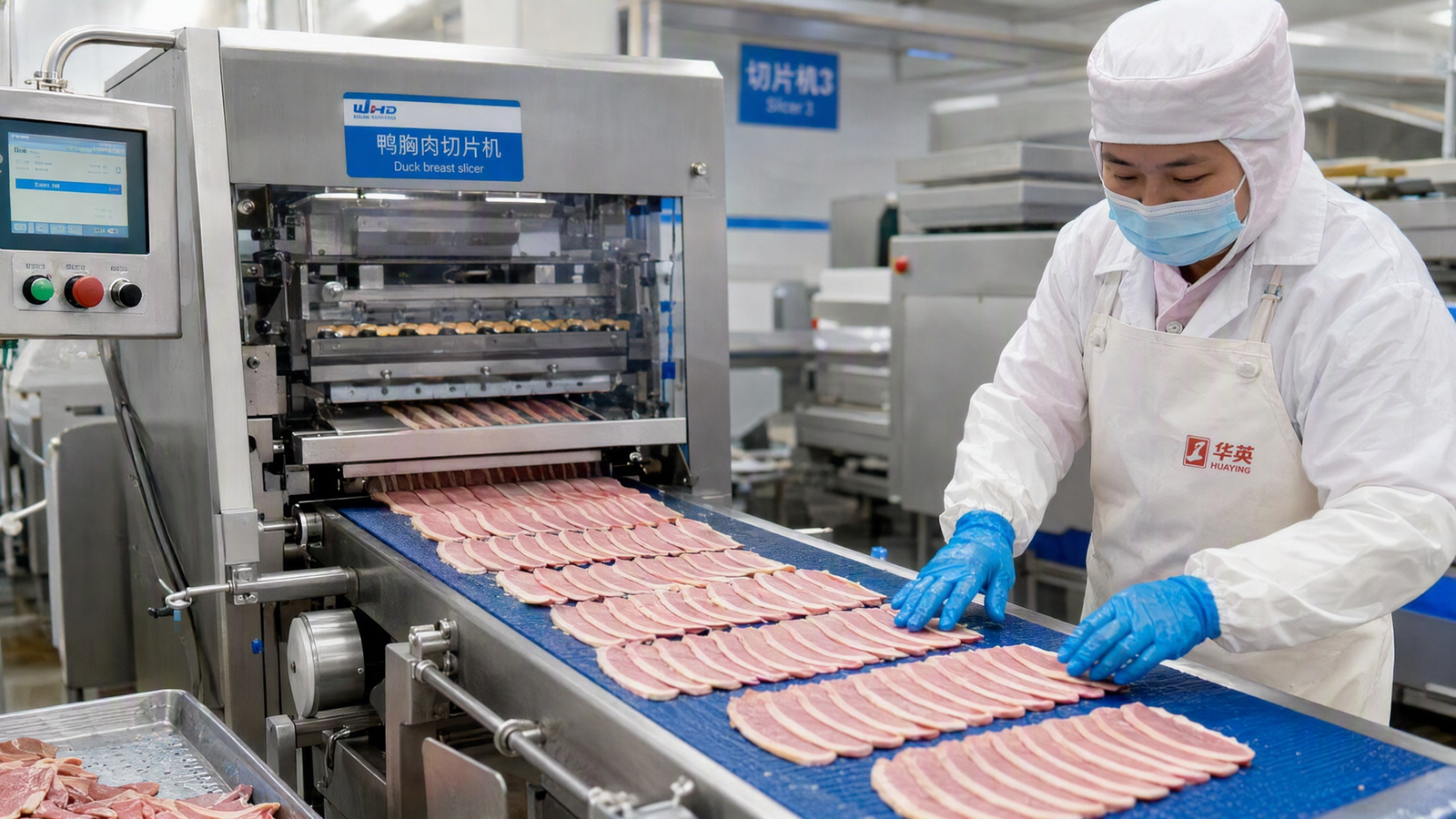 A Lyon-based charcuterie producer integrated an automatic duck breast slicer int