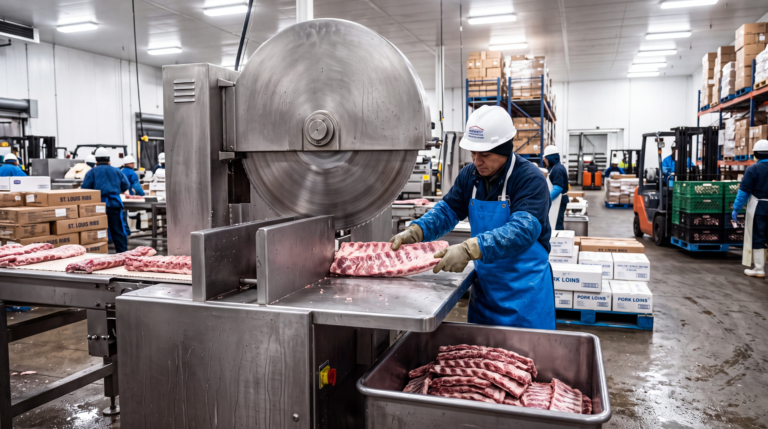 Hydraulic Rib Cutter for a German Wholesale Meat Distributor - Yuerui Machinery