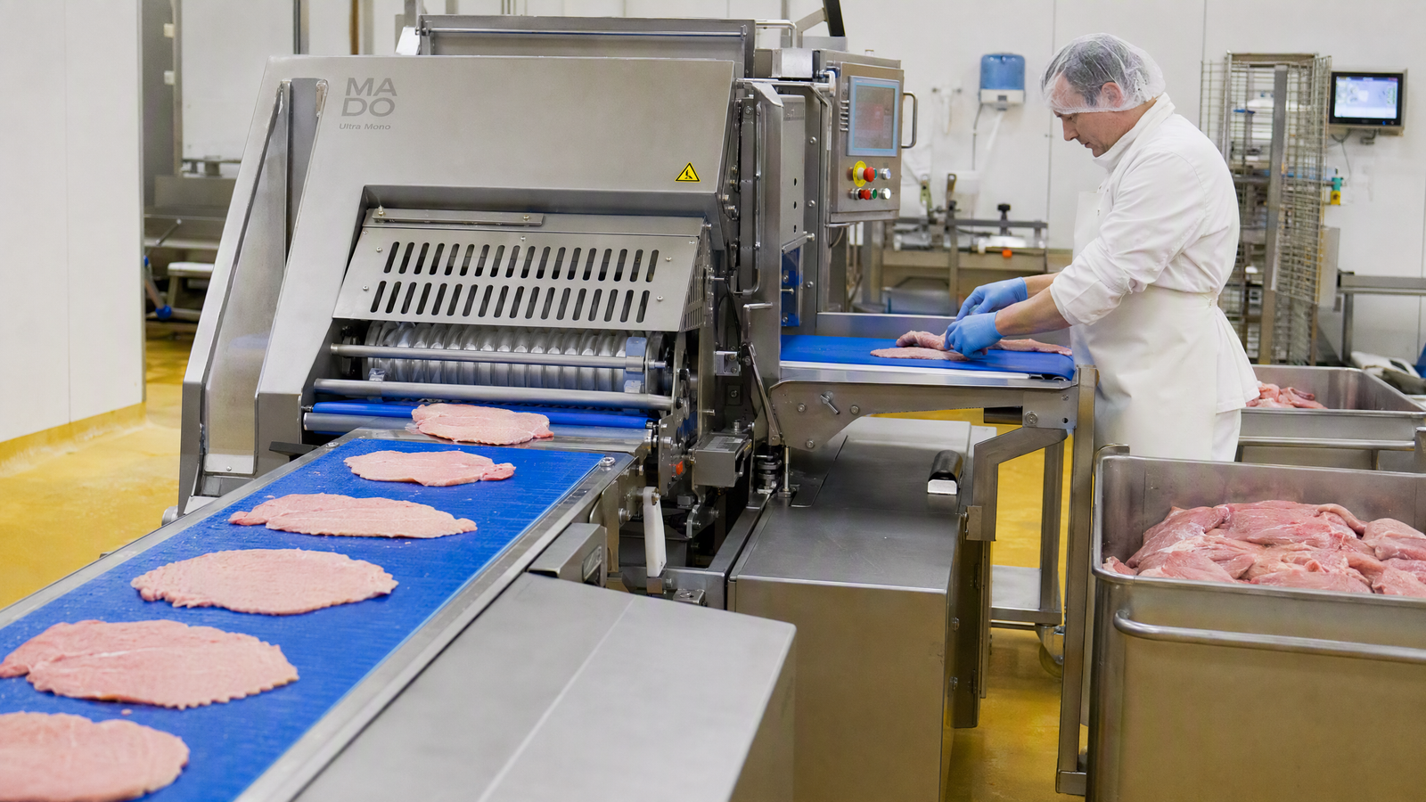 A Salzburg frozen food company installed an automated flattening line for pork a