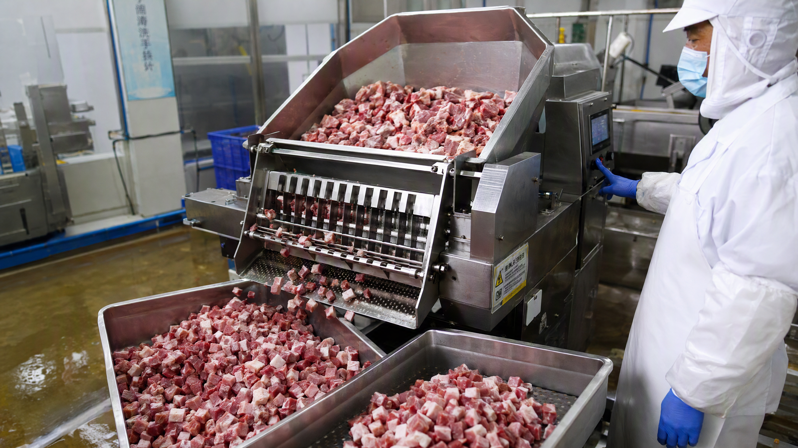 A Mumbai ready-meal manufacturer installed a heavy-duty dicer for mutton, produc