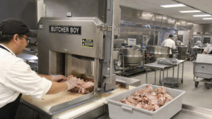 Rib Cutter at a UK University Dining Hall: 2000 Students Per Service - Yuerui Machinery