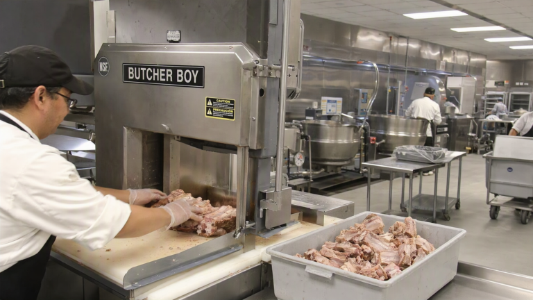 Rib Cutter at a UK University Dining Hall: 2000 Students Per Service - Yuerui Machinery