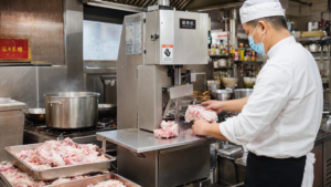 Bone Cutter for a Vietnamese Chinese Restaurant Supplier: Central Kitchen - Yuerui Machinery