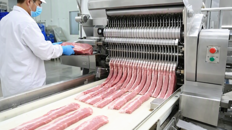 Meat Strip Cutting Line for an Italian Sausage Manufacturer - Yuerui Machinery