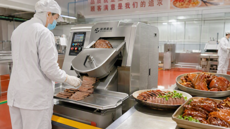 Cooked Meat Slicing Project for a Chinese Braised Pork Producer - Yuerui Machinery