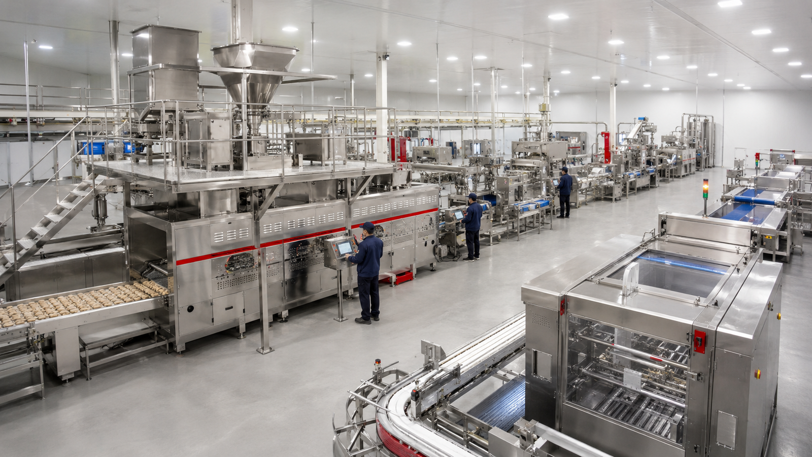 Complete automated food processing production line solution