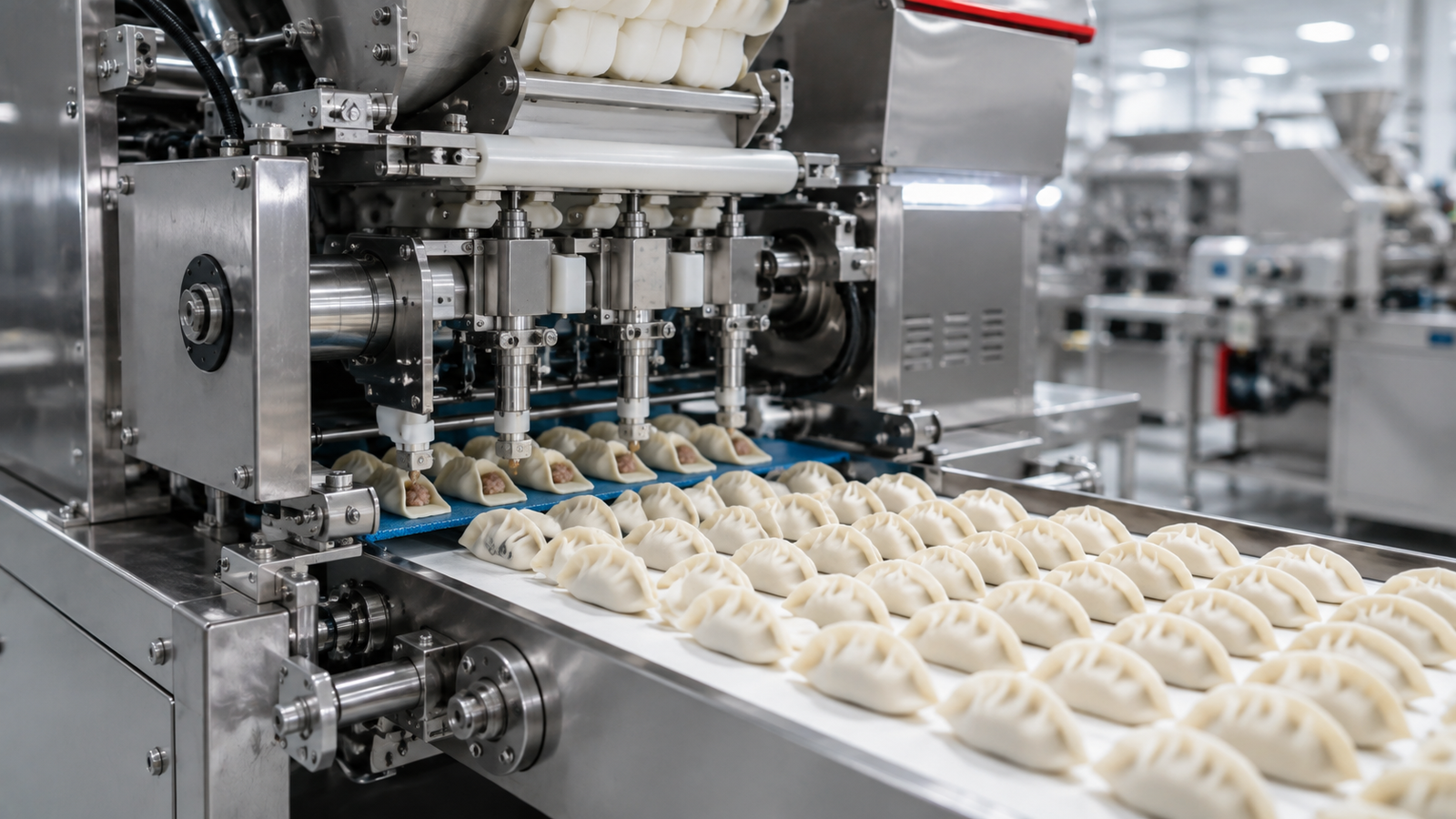 Dumpling forming and production equipment for food factories