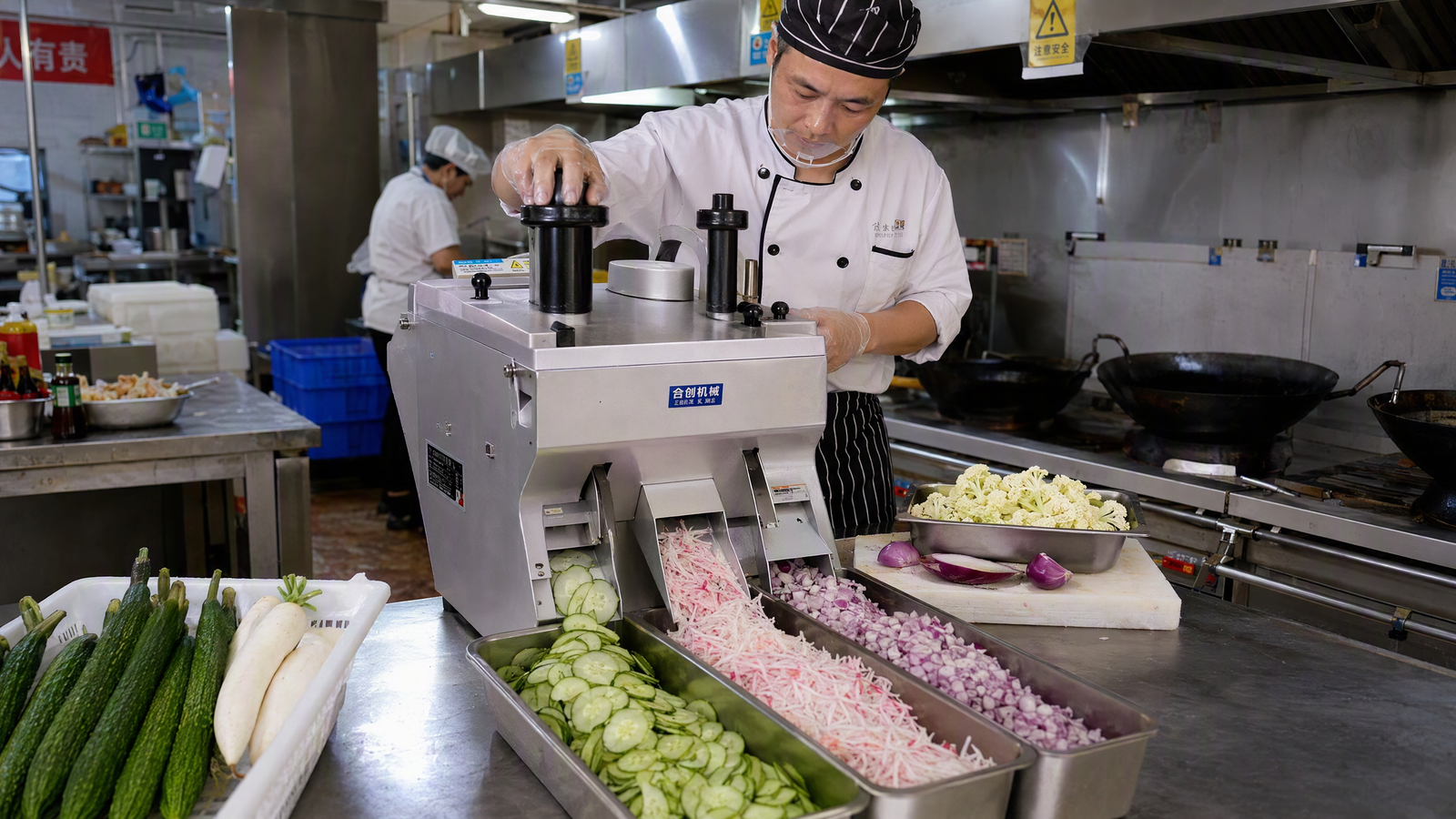 A Paris restaurant group deployed multifunction vegetable cutters across 15 loca