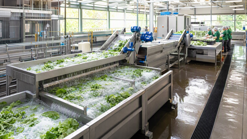 Vegetable Wash Line at an Australian Organic Farm: 1000 kg/hour